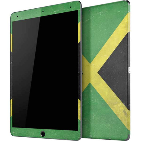 Jamaica Flag Distressed iPad Skins